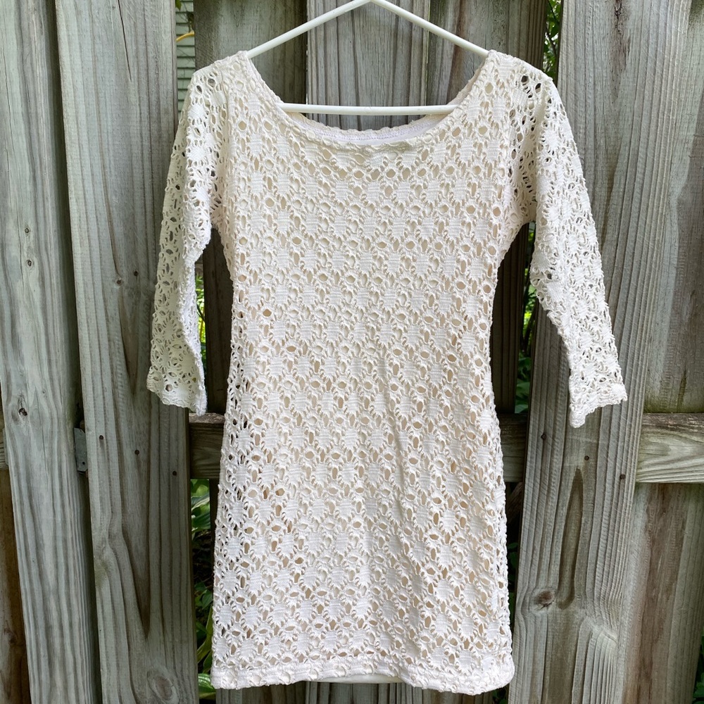 Vintage Crotchet Mini Dress
